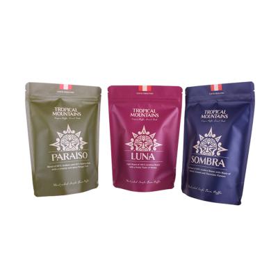 China Recycled Materials Heat Seal Green Tea Dry Flower Leaves Chia Seed Food Grade Printed Plastic Bags Stand Up Recycled Pouches For Tea Packaging for sale