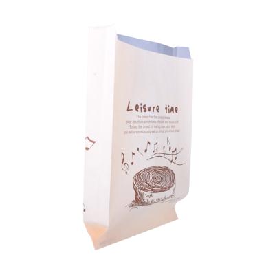 China China Bakery Brown Kraft Paper Bag Flat Hamburger Recycled Materials Supplier for sale