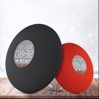 China S6 Wireless Rose Bass Indoor Bluetooth Speaker, Portable Fabric Wireless Speaker with FM Radio, Alarm Clock for sale