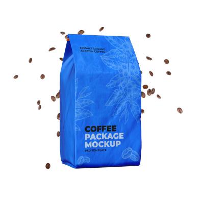 China 5kg 20kg Wholesale Price Brown Moisture Proof Flat Bottom Ziplock Biodegradable Custom Coffee Bags Valve And Zipper for sale