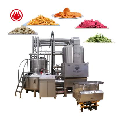 China Low oil content/low temperature mini fruit machines full vacuum-fry-machine banana chips vacuum frying machine for sale