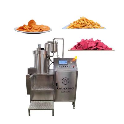 China Low Temperature Fish And Shrimp Mini Crispy Fried Vacuum Frying Machine for sale