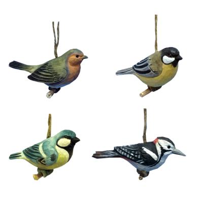 China Handmade wooden bird decorations from Europe for sale