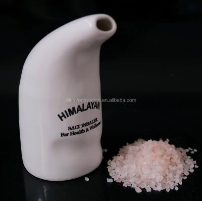 China Europe Salt Inhaler Refillable Ceramic Salt Hose Himalayan Inhaler for sale