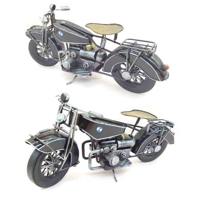 China Europe Iron Ornaments Metal Crafts Antique Home Decorations Handmade Metal Motorcycle Model for sale