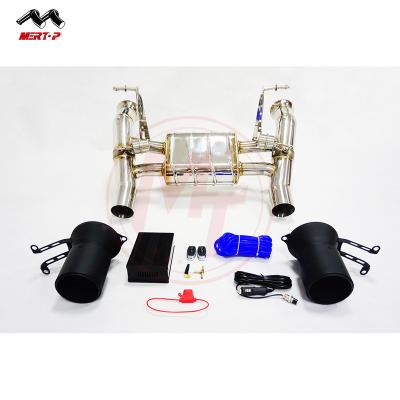 China SS304 MERTOP RACING LAMBOR GHINI AVENT ADOR SVJ 6.5L V12 catback with electronicValvetronic exhaust 2018+ for sale