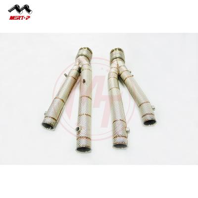 China SUS304 MERTOP LAM*BORGHINI AVEN*TADOR SVJ 6.5L V12 2018+ Heat Shield Downpipe for sale