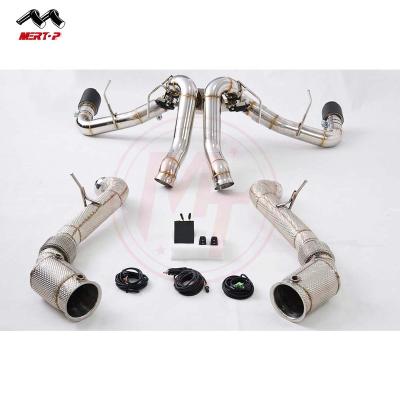 China Automotive Exhaust System Mertop Exhaust Valvetronic Catback +Heat Shield Downpipe For MCLAREN 570S 2015-2018 Exhaust And Downpipe for sale