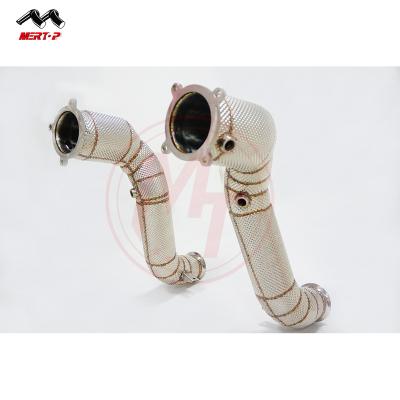 China Vehicle Exhaust MERTOP RACING 720S 4.0T 2018+ Competition Heat Shield Downpipe for sale