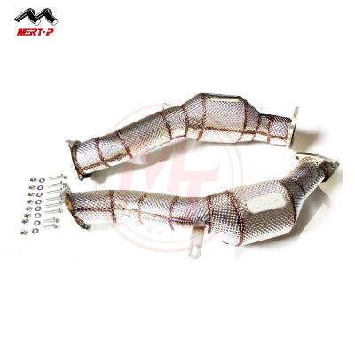 China SUS304 MERTOP PORS** CHE 958 CAY*ENNE V8 2010 - heat shield downpipe 2013 for sale