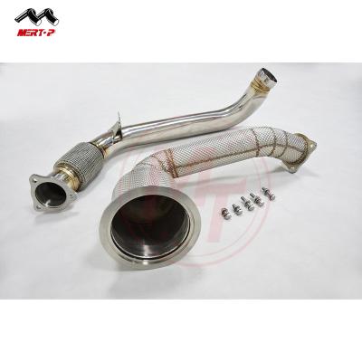 China Hp Mertop Downpipe & Front Pipe For PORSC*E PANAMERA 971 WITH HEAT SHIELD 3.0T 2017+ for sale