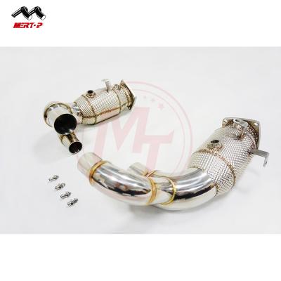 China 991.2 carrera MERTOP 991.2 Carr** Era 3.0L Twin Turb0 Models Heat Shield Downpipe 2017+ for sale