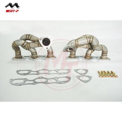 China Aluminum MERTOP RACING 3mm Vapor Piping Exhaust Manifold For Porsc he 991.1 turbo and S3.8L2012-2016 turbo manifold for sale