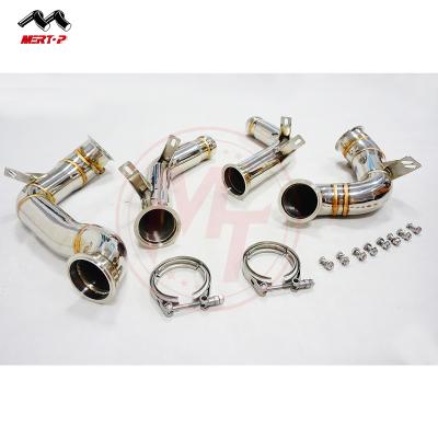 China BEN*Z W213 M178 2016+ E63 AMG V8 Vehicle Exhaust Swept Downpipes for sale