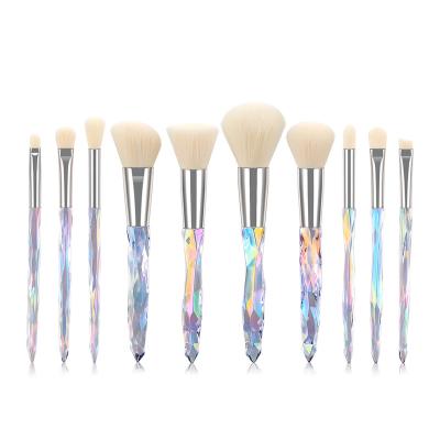 China Angular Blush Colors Diamond Shadow Makeup Brush Tool Set Base Diamond Cosmetic Makeup Brushes for Highlighting for sale