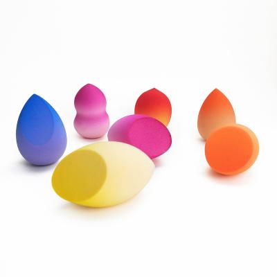 China Latex Gradient Color Beauty Mix Water Drop Shape Free Makeup Sponge With Private Label Yes for sale