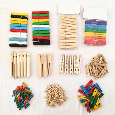 China Stocked Wooden Clamps Natural Color Wooden Pegs for sale