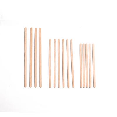 China Factory Hot Sales 110x5x1mm Stocked Coffee Wooden Stirrers Disposable Wooden Coffee Stirrers Sticks for sale