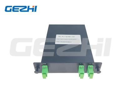 China 1x2 LGX Box Fiber Optical Splitter 1*2 SC/APC Connector For FTTH FTTA Distribution Box for sale