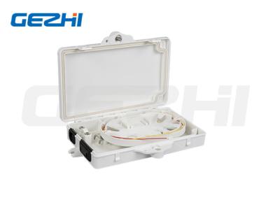 China 4 Fiber Splicing Fiber Optic Termination Box 2 Core ABS PC Plastic Flame Retardant Te koop