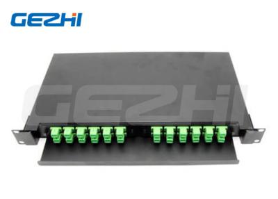 China 19' 1RU Slide Rail Rack Mount Fiber Optic Patch Panel - 2 FAP de metal à venda