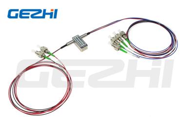 China Dual 1x2 Opto-Mechanical Optical Switches Dual 1X2 LC/UPC Or SC/UPC Connector for sale