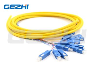 China OFNP Jacket 6Cores/12Cores SM SC Optical Fiber Pigtail Distribution Cable Multimode Fiber Optic Cable à venda