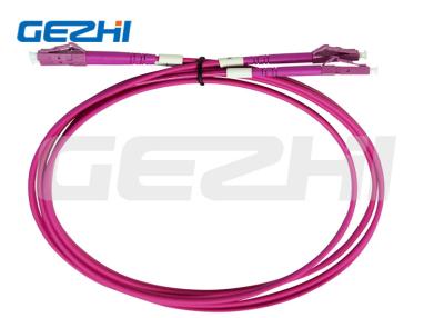 Κίνα OM4 Multimode LC LC Duplex Patch Cord 15M LSZH Fiber Optic Patch Cord προς πώληση