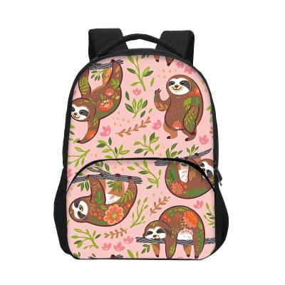 China Childishness Waterproof Sloth Chic Kids Backpack School Bags Lovely Kids Bag Packet Wholesale For Boys Girls for sale