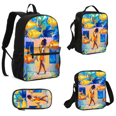 China Unisex Waterproof School Supplies School Backpack Set Backpack Fancy Bag for sale