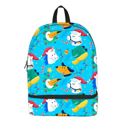 China Unicorn Lunch Cooler Bags Custom Waterproof With Zipper Insulated Portable Lunch Cooler Backpack for sale