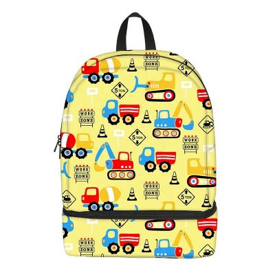 China Waterproof Cute Car Insulated Kids Bag Cooler Backpack For Picnic Cartoon Children Kids School Lunch Bag Wholesale for sale