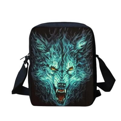 China Casual And Durable Waterproof Sublimation Shoulder Bag Pattern Print Polyester Empty Small Cross - Body Bag Sublimation Messenger Bags for sale