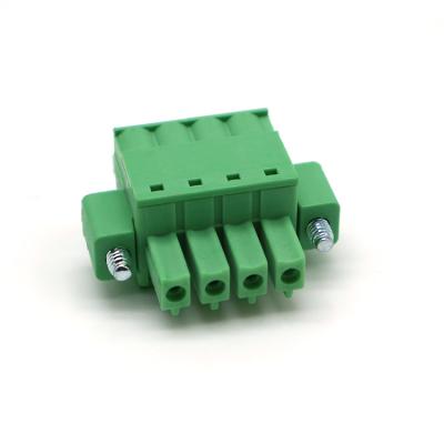 China Button Terminal Block Wire Wholesale China Supplier 2 Pole Connecting Quick Pitch 3.81Mm Push In With Screws for sale