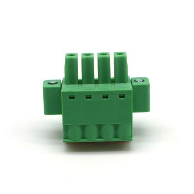 China Wire Connecting Product 2 Pole 3.81Mm Pitch Trough Modula Pluggable Terminal Blocks Hot Selling 2 Terminal Blocks for sale