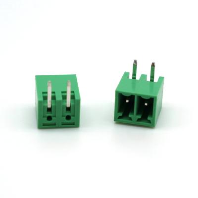 China Wire Connection Factory Supply 3.81Mm Right Angle Small Pitch Pins Terminal Block With Side Wall Socket for sale