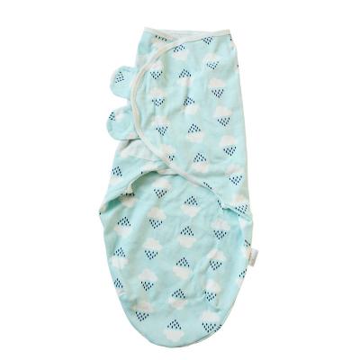 China Portable Newborns Wrap Envelope With Hat Cotton Baby Receiving Bedding Cover Cute Cartoon Infant Sleeping Bag For 0-8 Months for sale