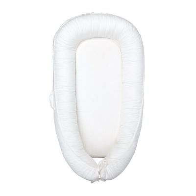 China Solid Color Modern Comfortable Breathable Organic Cotton Foldable Portable Baby Nest for sale