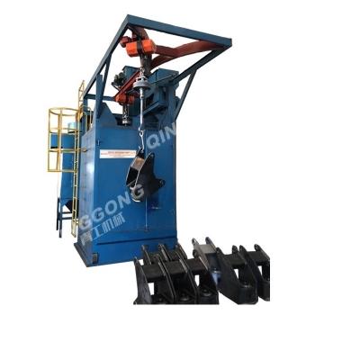 China The Building Material Stores Hanger The Shot Blasting Equipment Double Hook Shot Blasting Machine for sale