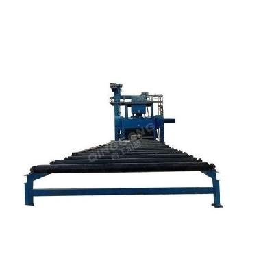 China Building Material Shops Type Monorail Roller Conveyor Machine / Roller Conveyor Steel Plate Shot Blasting Equipment for sale