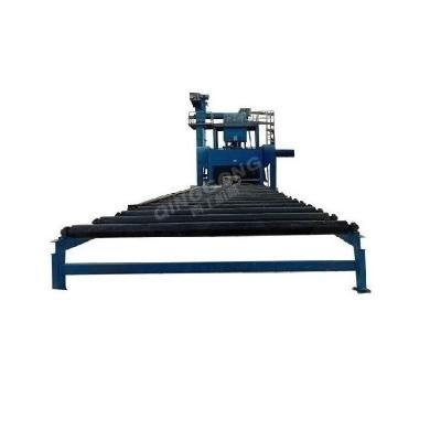 China Building material shops q6912 automatic shot blasting machine / roller conveyor type monorail machine for sale