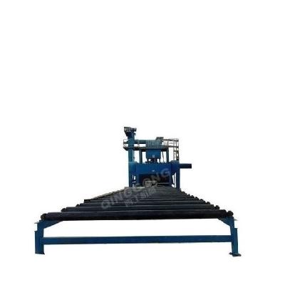 China Building material stores q69series structure roller conveyor blasting device /roller conveyor shot blasting cleaning machine for sale