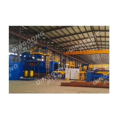 China Building material shops accessories polishing steel pipe inner and outer wall of steel tube diabolo shot blasting machine for sale