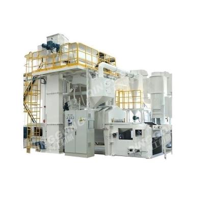 China Building Material Shops Automatic Aluminum Alloy Steel Structure Wire Mesh Belt Shot Blasting Machine Abrator for sale