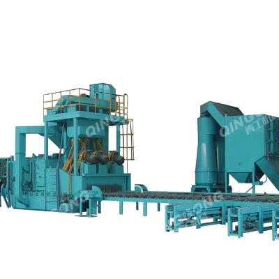 China Automatic Preservation Pretreatment Plant Steel Plate Shot Blasting And Painting Machine Line for sale