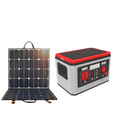 China home solar power station 500w wireless charging portable generator, 1000w solar portable power stations with solar panels for sale