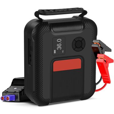 China Passenger Car Lithium Inflator 20000mah Portable Multi Function Charger Car Heavy Jump Starter with Tire Inflator Compressor Compressor for sale