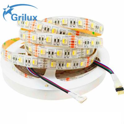 China Garden 4 in 1 PCB 12mm white 60LEDs/m Non-waterproof 5050 RGBW LED Strip 16.4ft colors led strip lights for sale