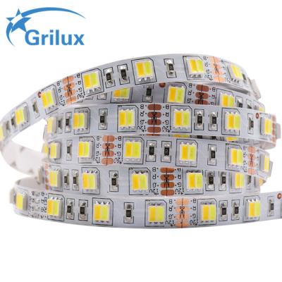 China PVC High Lumens Color Temperature Adjustable White Led Strip Double LED Strip CE Certificate for sale