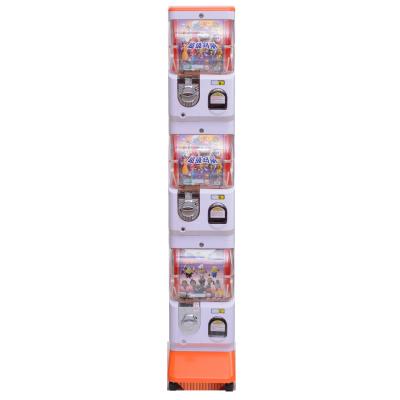 China PC ABC Attractive Capsule Toy Vending Machine Metal Coin Mechanism Transparant Color Creative for sale